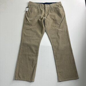 Daniel Cremieux Corduroy Pants Mens 34x30 Austin Straight Leg‎ Stretch Brown NWT